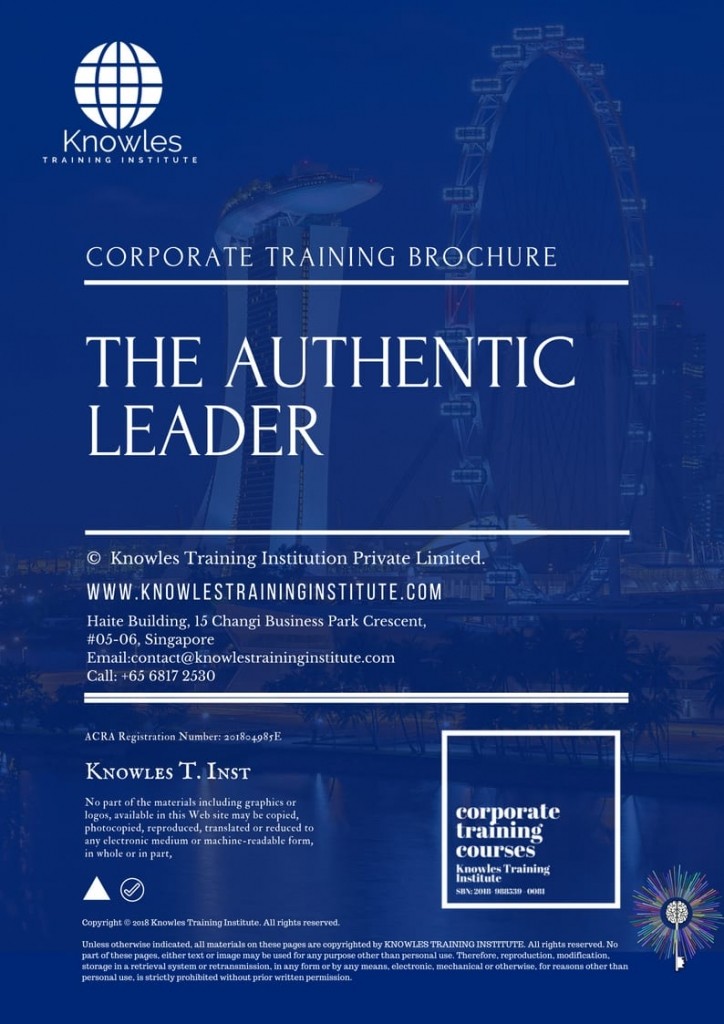 The Authentic Leader Training Course in Spain Brochure