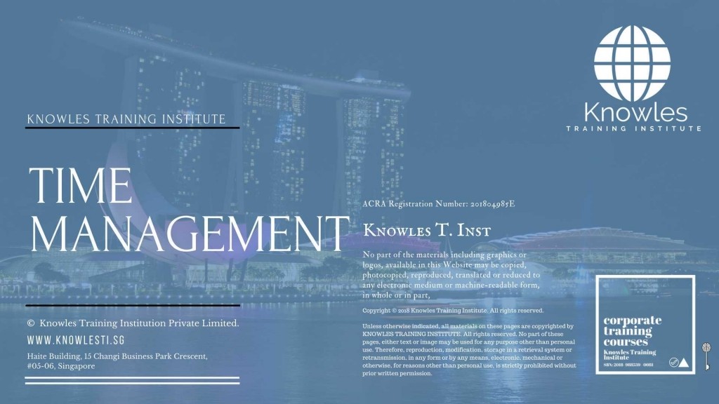 Time Management Training Course in Spain