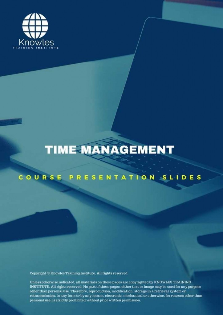Time Management Training Course in Spain Presentation Slide
