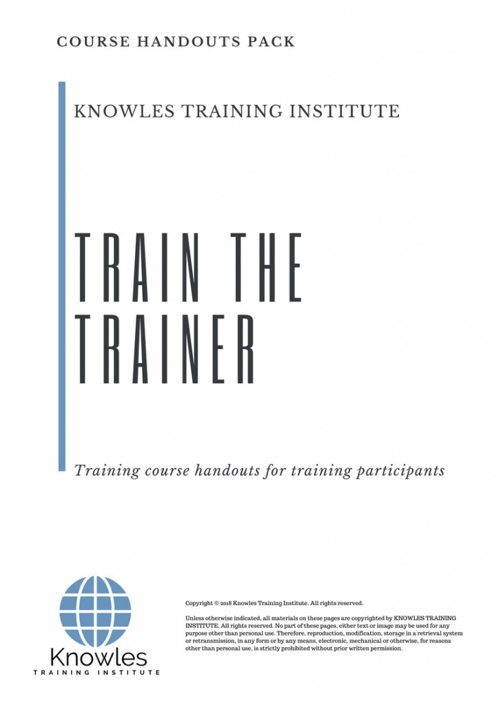 Train The Trainer Course in Spain Handouts