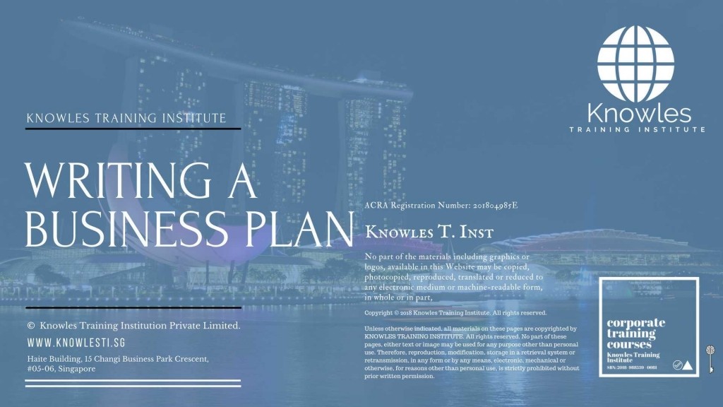 Writing A Business Plan Training Course in Spain